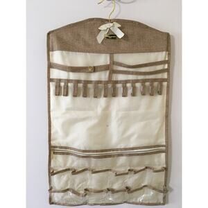 Adrienne Vittadini Sudio Double Sided Gold & Silver Hangingh Jewelry Organizer